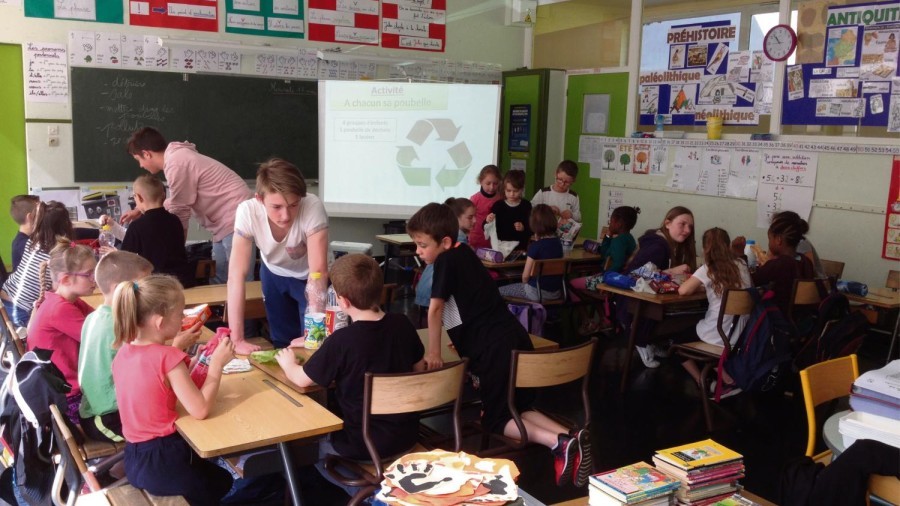 Comment instaurer le tri sélectif des déchets dans une salle de classe?