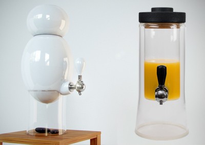 Which designer drinks dispensers for a breakfast buffet?