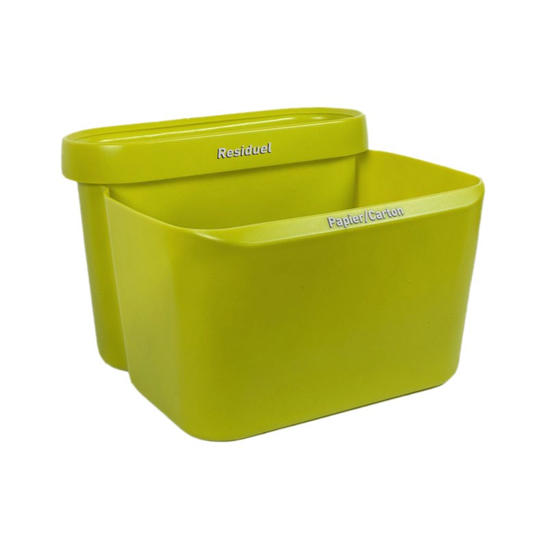 wastepaper basket, 2 collection bins