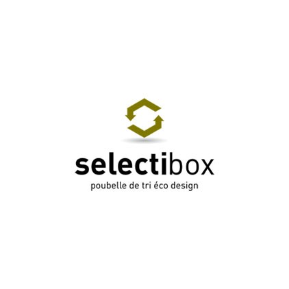 Poubelle de tri sélectif Selectibox Office avec bac papier à plat