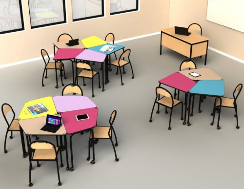 Tables design scolaires pour la pédagogie active
