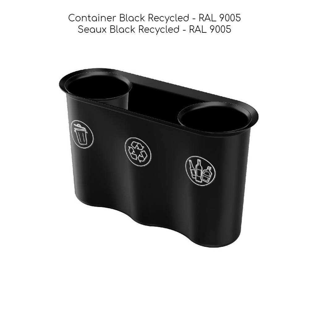 Recycled and recyclable plastic sorting bin, Selectibox brand