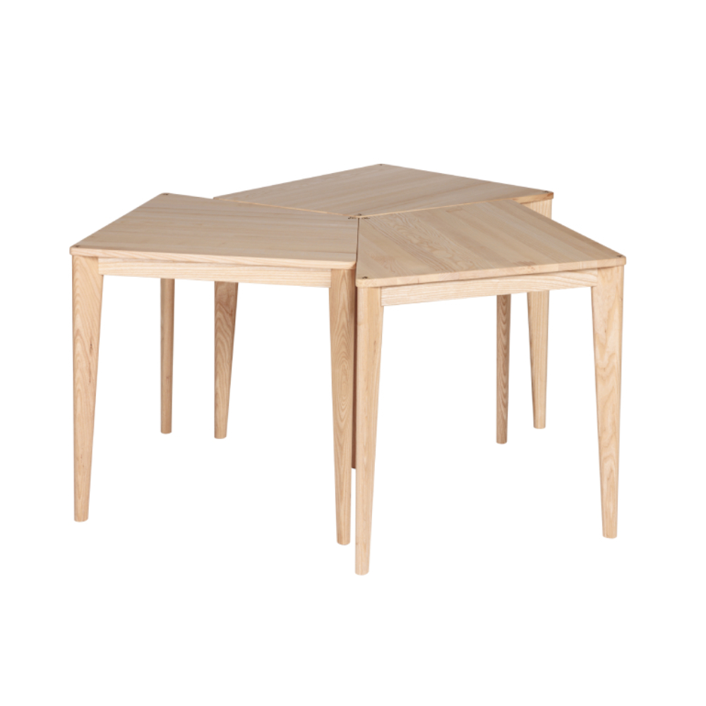 Table dyn bois massif, table design et modulable